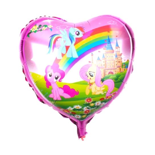 Balon Foliowy Serce Kucyki Pony Urodziny 45cm Inna marka
