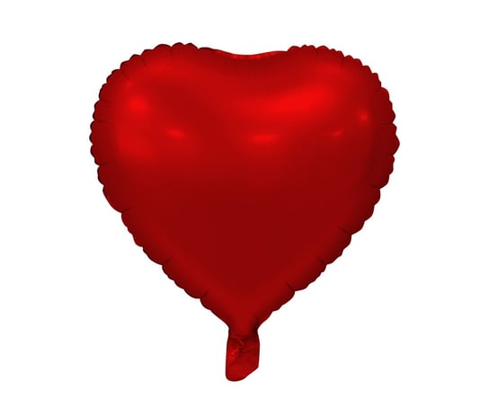 Balon Foliowy "Serce", Matowe, Czerwone, 18" GoDan