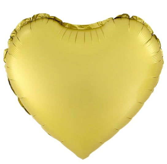 Balon foliowy serce matowe złote 18cali PartyPal