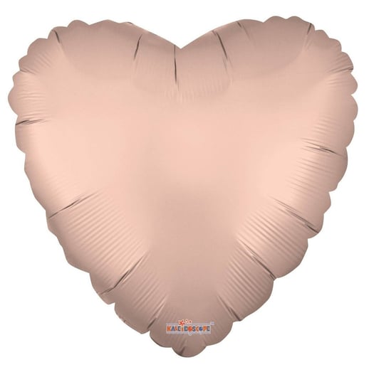 Balon Foliowy Serce, Matowy Rose Gold, 46 cm PartyPal