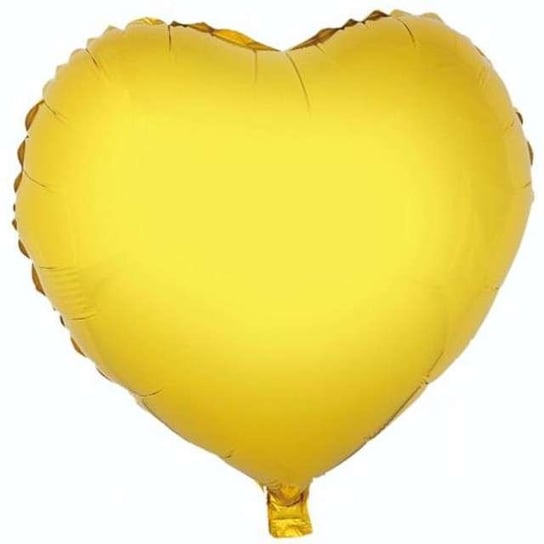 Balon foliowy, serce, złoty, 36 cm GoDan