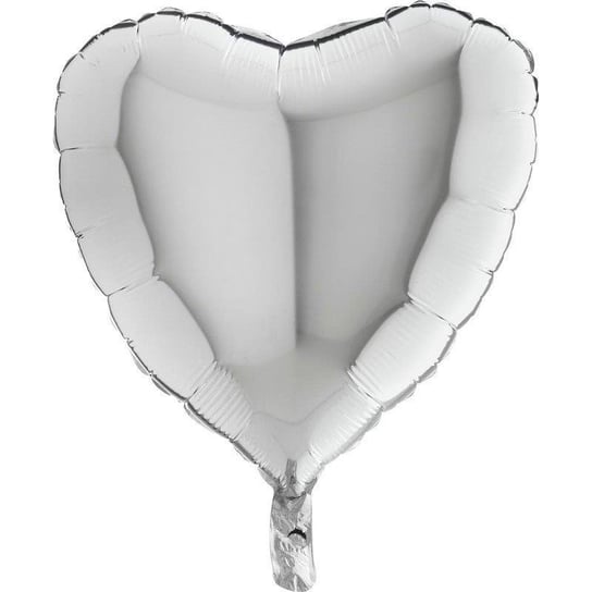 Balon Foliowy – Srebrne Serce 46 cm Grabo  Srebrny GRABO