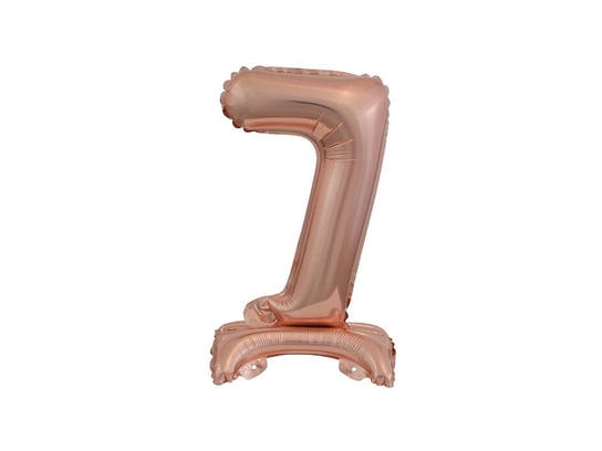Balon foliowy stojący cyfra 7 różowe złoto - 38 cm - 1szt. Amscan