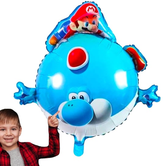 Balon Foliowy Super Mario Bros Smok 50cm Galaxy