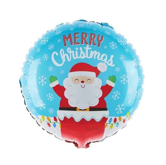 Balon foliowy Św. Mikołaj w kominie 45cm PartyPal