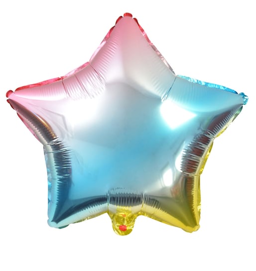 Balon foliowy tęczowy gwiazda somgo