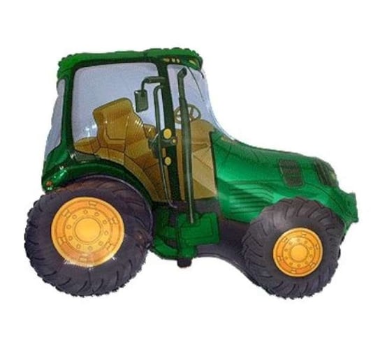 Balon foliowy, traktor, 14", zielony Flexmetal