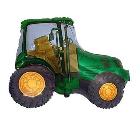 Balon foliowy traktor zielony, 35 cm Flexmetal