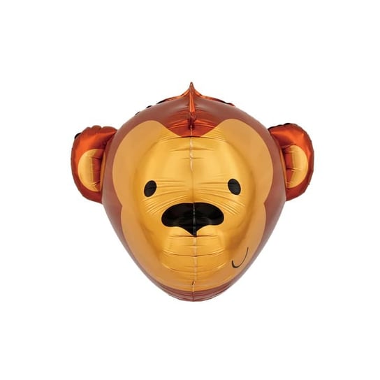 Balon foliowy trójwymiarowy małpka 3D, 59 x 58 cm PartyPal