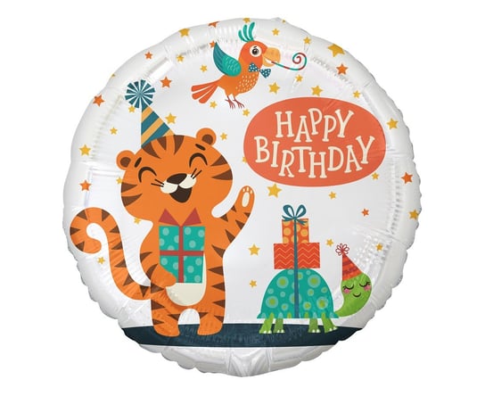 Balon Foliowy Tygrysek (Happy Birthday), 18 Cali GoDan