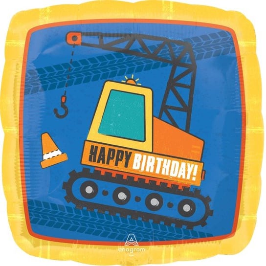 Balon foliowy urodzinowy budowa Happy Birthday AMSCAN