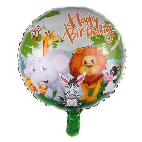 Balon Foliowy Urodzinowy Safari, 45 Cm Party spot