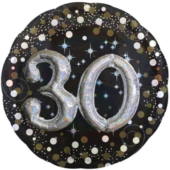 Balon foliowy, Urodziny 30, Sparkling Birthday, 36" Amscan