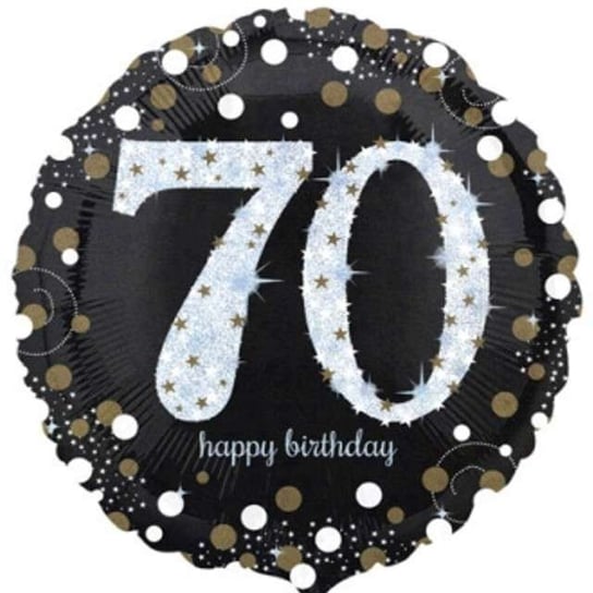 Balon Foliowy, Urodziny 70, Sparkling Celebrations Gold, 18" Amscan