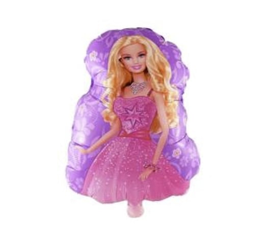 Balon Foliowy W Kształcie Barbie, Na Fioletowym Tle, 45 cm Party spot