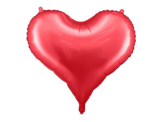 Balon foliowy w kształcie serca serce czerwone mat na hel powietrze dekoracja ozdoba PartyDeco