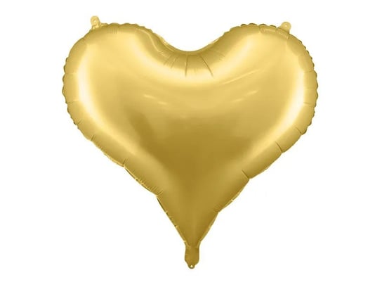 Balon foliowy w kształcie serca serce złote na hel powietrze dekoracja ozdoba PartyDeco