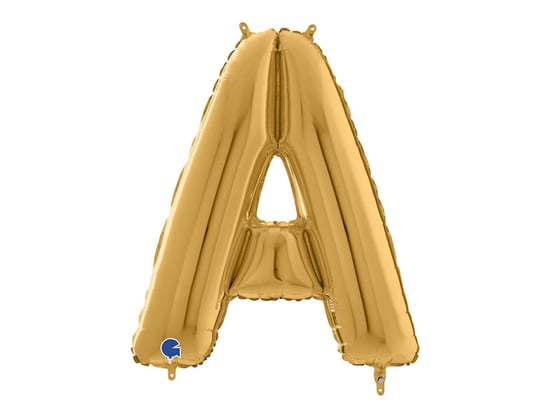 Balon foliowy złota litera A - 66 cm - 1 szt. Grabo Balloons