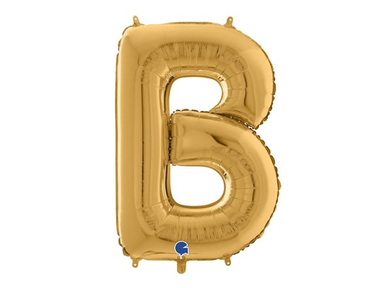 Balon foliowy złota litera B - 66 cm - 1 szt. Grabo Balloons