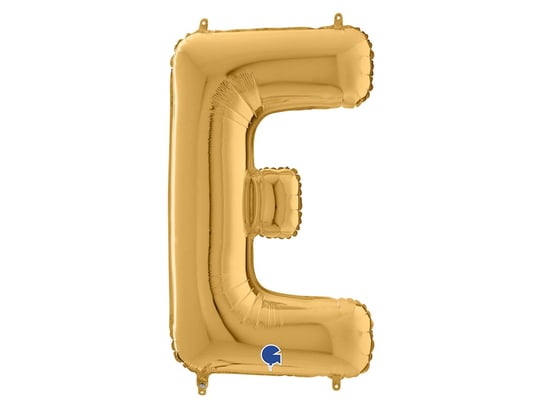 Balon foliowy złota litera E - 66 cm - 1 szt. Grabo Balloons