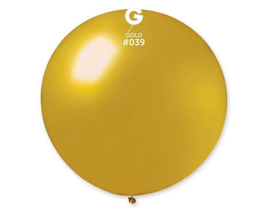 Balon GM30, kula metal, złoty, 80 cm Gemar