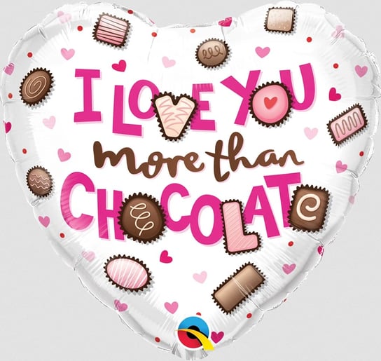 Balon"I Love You More Than Chocolate" 18 Qualatex