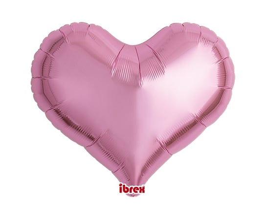 Balon Ibrex Hel, serce Jelly 18", Metallic Pink, 5 szt. GoDan