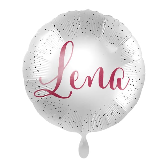 Balon imienny foliowy Lena okrągły pakowany 43 cm Amscan