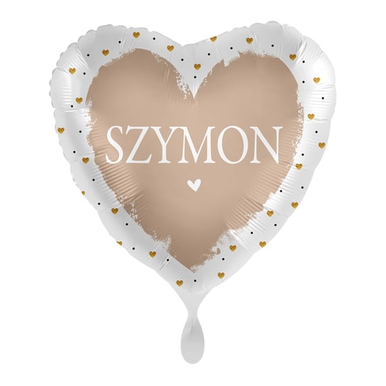 Balon imienny foliowy Szymon serce pakowany 43 cm AMSCAN