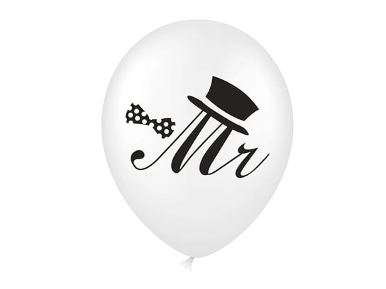 Balon Lateksowy Z Nadrukiem Weselnym Mr - 46 Cm - 1 Szt PartyPal