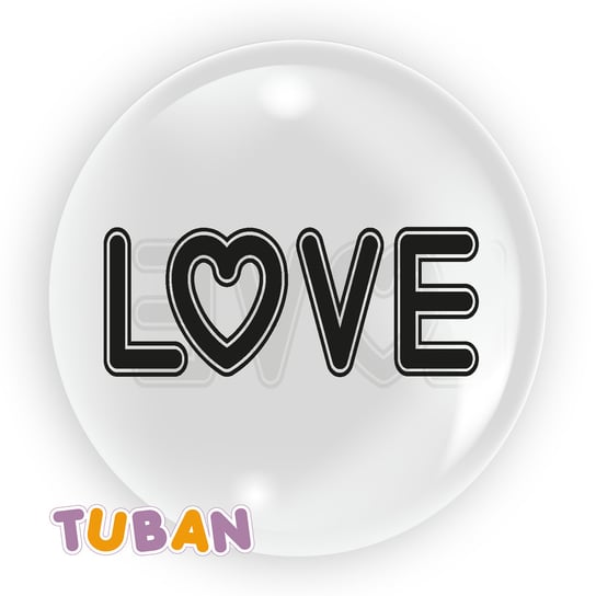 Balon Love, 45 cm TUBAN