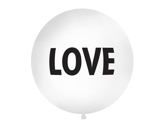 Balon, Love, biały PartyDeco