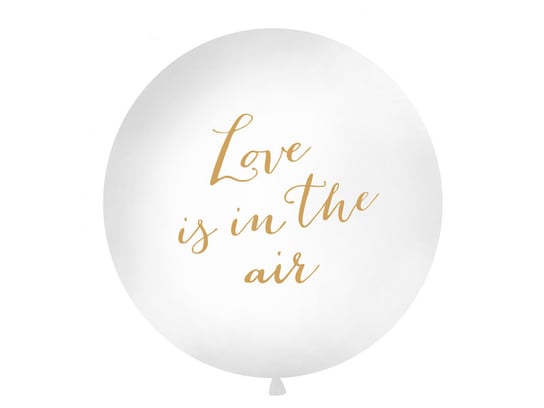 Balon, Love is in the air, 1 m, biały PartyDeco