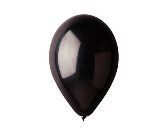 Balon metaliczny, 12", czarny, 100 sztuk GoDan