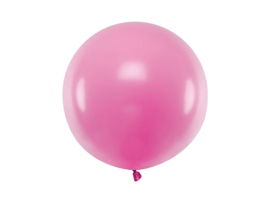 Balon okrągły, Pastel, Fuchsia, 60 cm PartyDeco