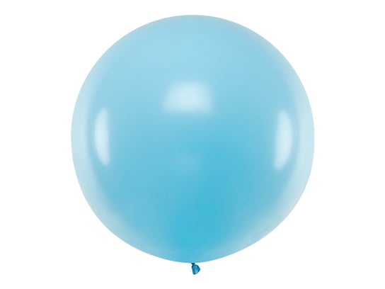 Balon okrągły, Pastel, Light Blue, 1 m PartyDeco