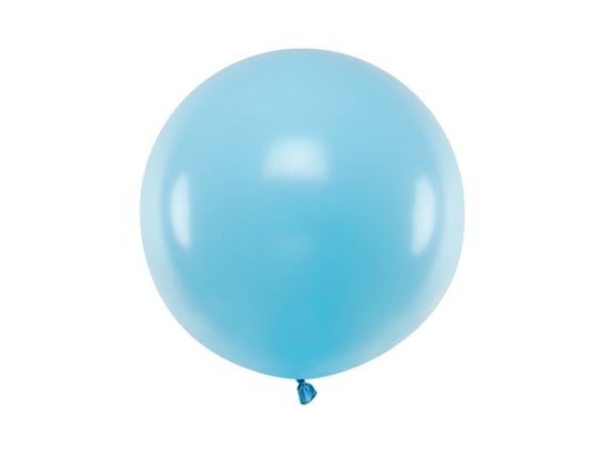 Balon okrągły, Pastel, Light Blue, 60 cm PartyDeco