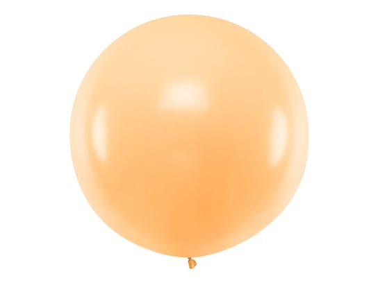 Balon okrągły, Pastel, Light Peach, 1 m PartyDeco