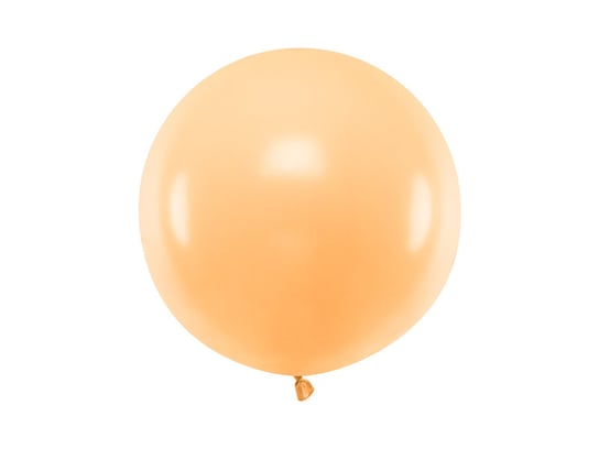 Balon okrągły, Pastel, Light Peach, 60 cm PartyDeco