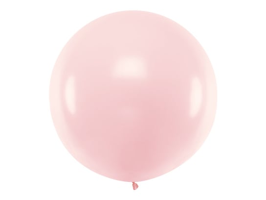 Balon okrągły, Pastel, Pale Pink, 1 m PartyDeco