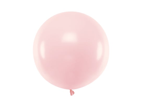 Balon okrągły, Pastel, Pale Pink, 60 cm PartyDeco