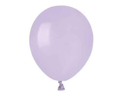 Balon pastelowy, 5", liliowy, 100 sztuk Gemar