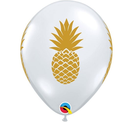 Balon, Pineapple, 11", transparentny, 25 sztuk Qualatex