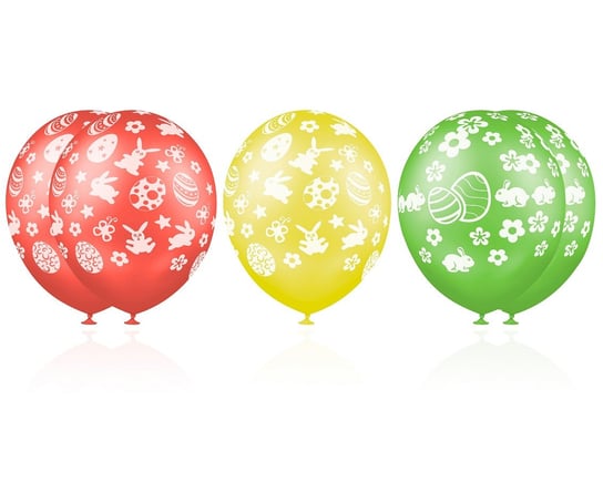 Balon Premium, Happy Easter, 12", 5 sztuk Gemar