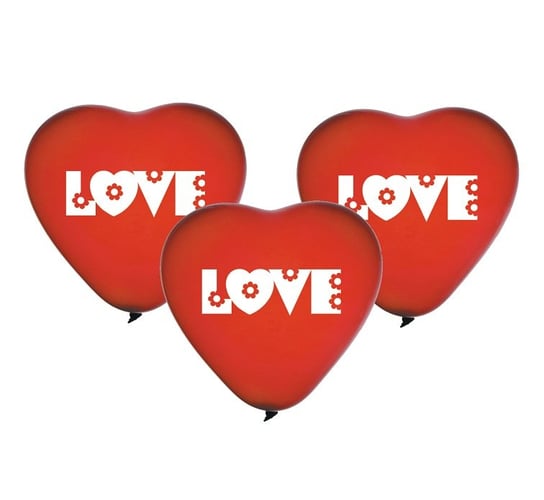 Balon Premium, Love, serca, 5 sztuk Gemar