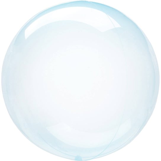 Balon Przezroczysty Kula, Clearz Petite, Blue niebieski 25cm Amscan