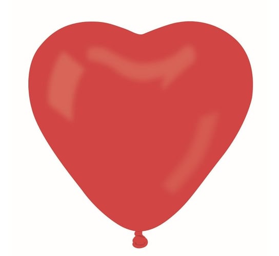 Balon, Serce, 24", czerwony, 50 sztuk Gemar