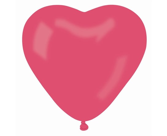Balon, Serce duże, 24", różowy, 50 sztuk GoDan