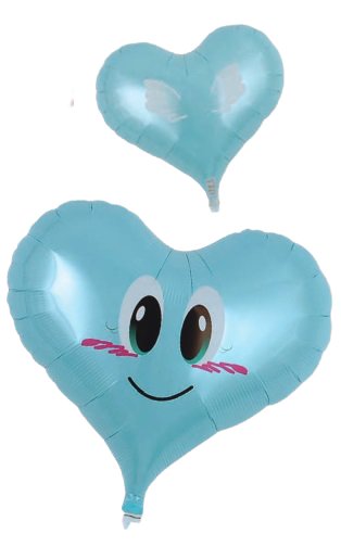 Balon Serce Jelly 14 Uśmiechnięty Anioł Blue Inna marka