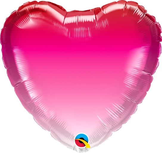 Balon serce różowe ombre 18 Qualatex